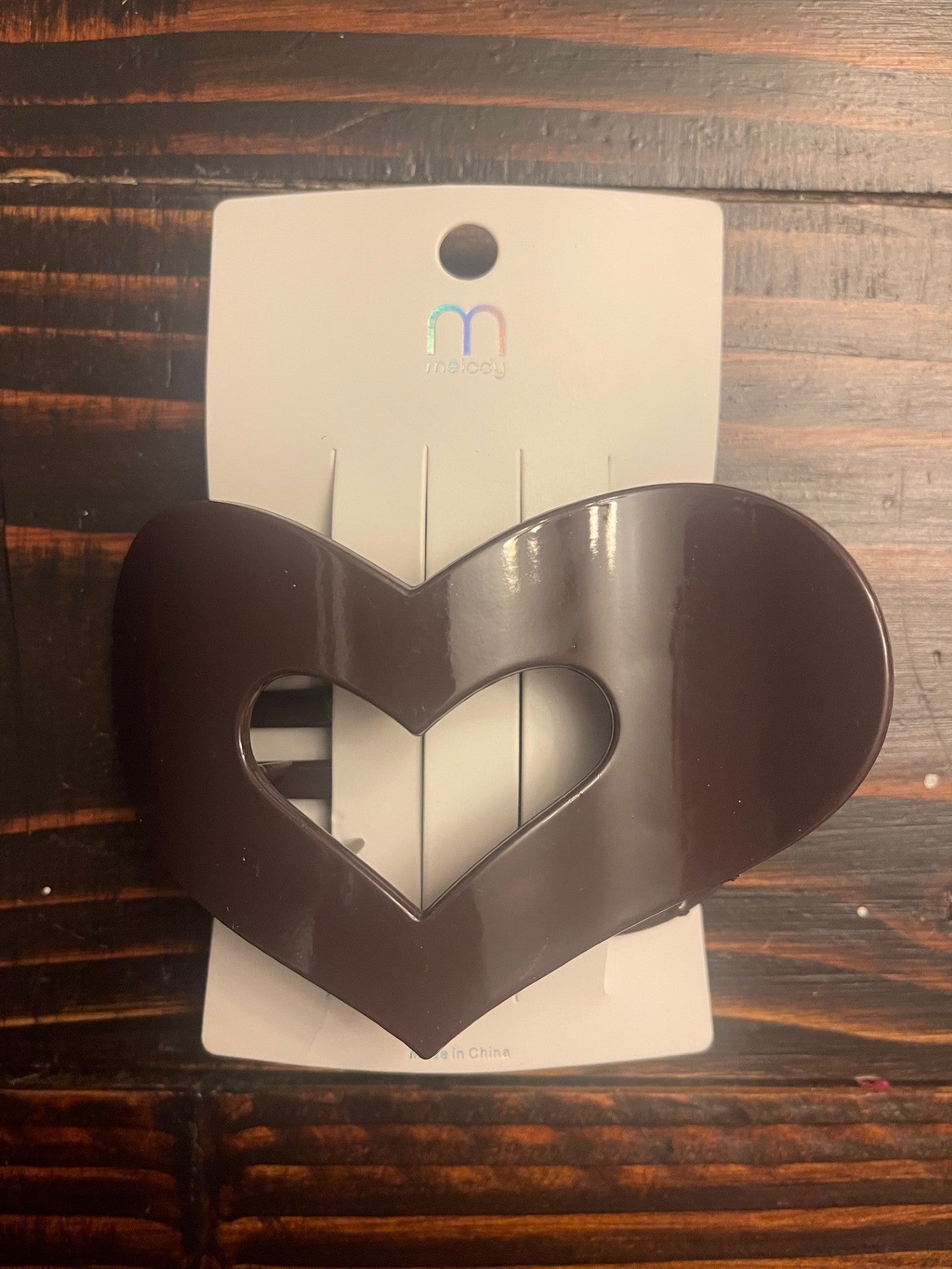 Heart flat-back hair clips