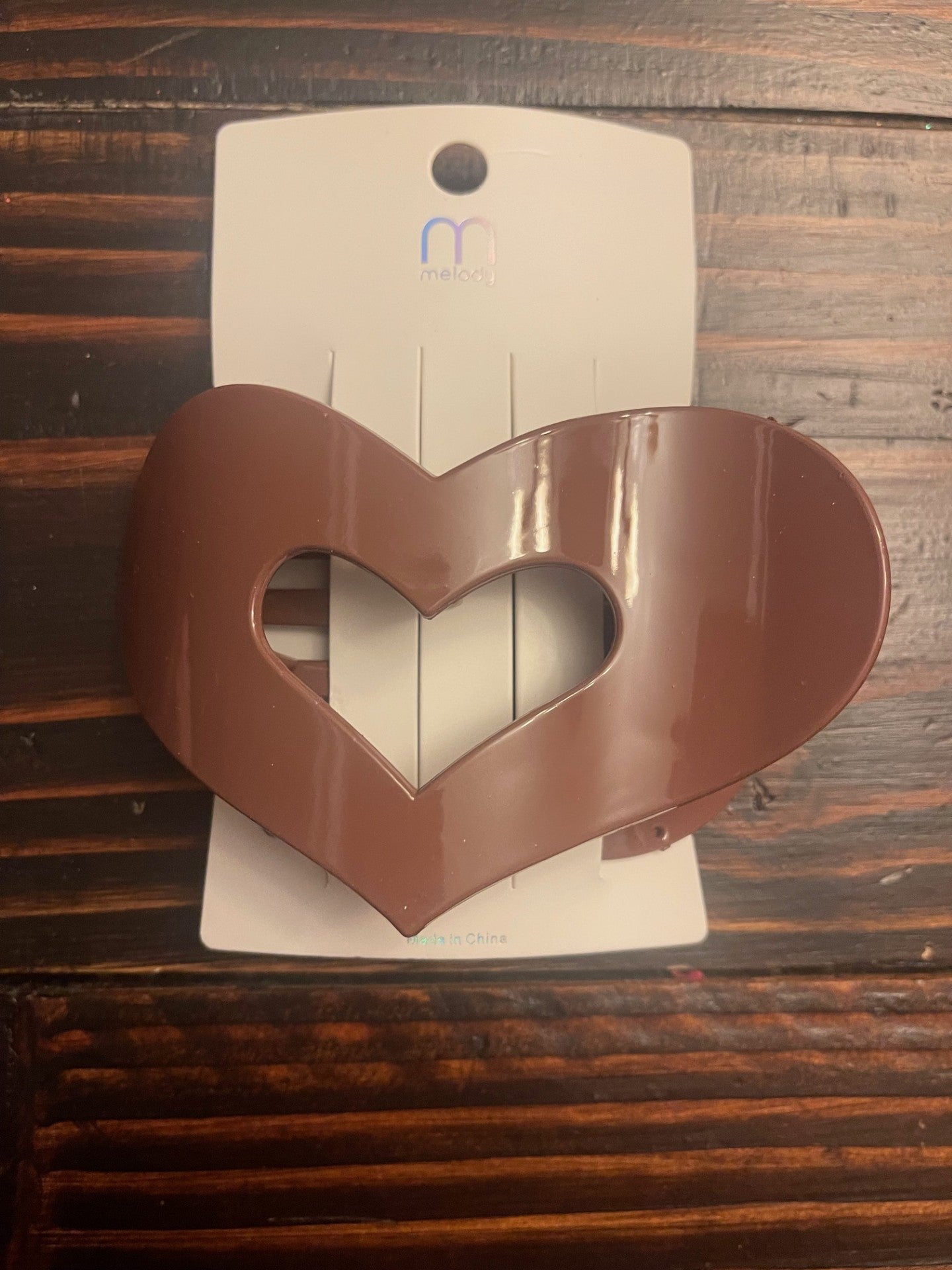 Heart flat-back hair clips