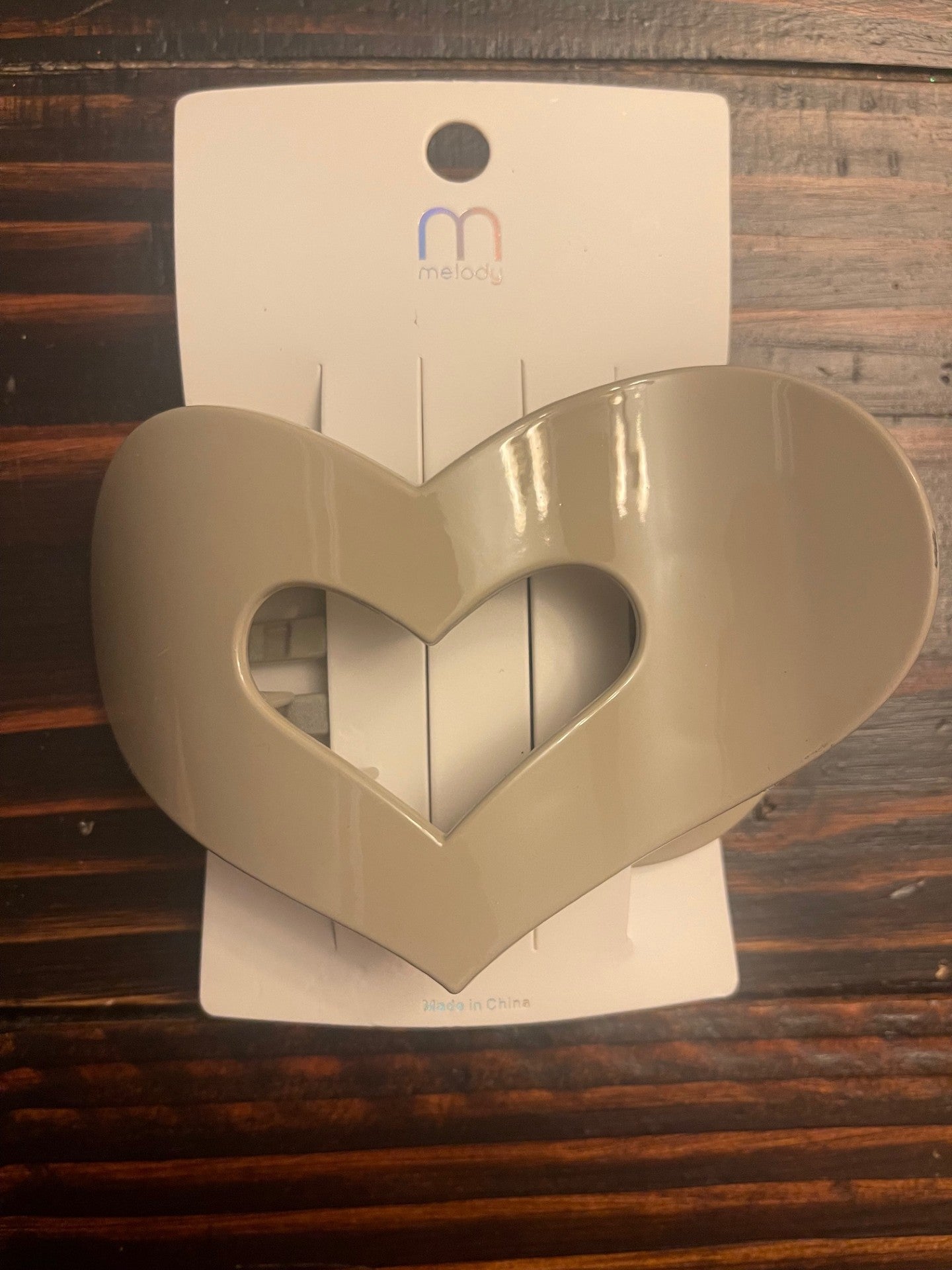 Heart flat-back hair clips