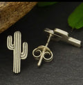 Cactus stud earrings